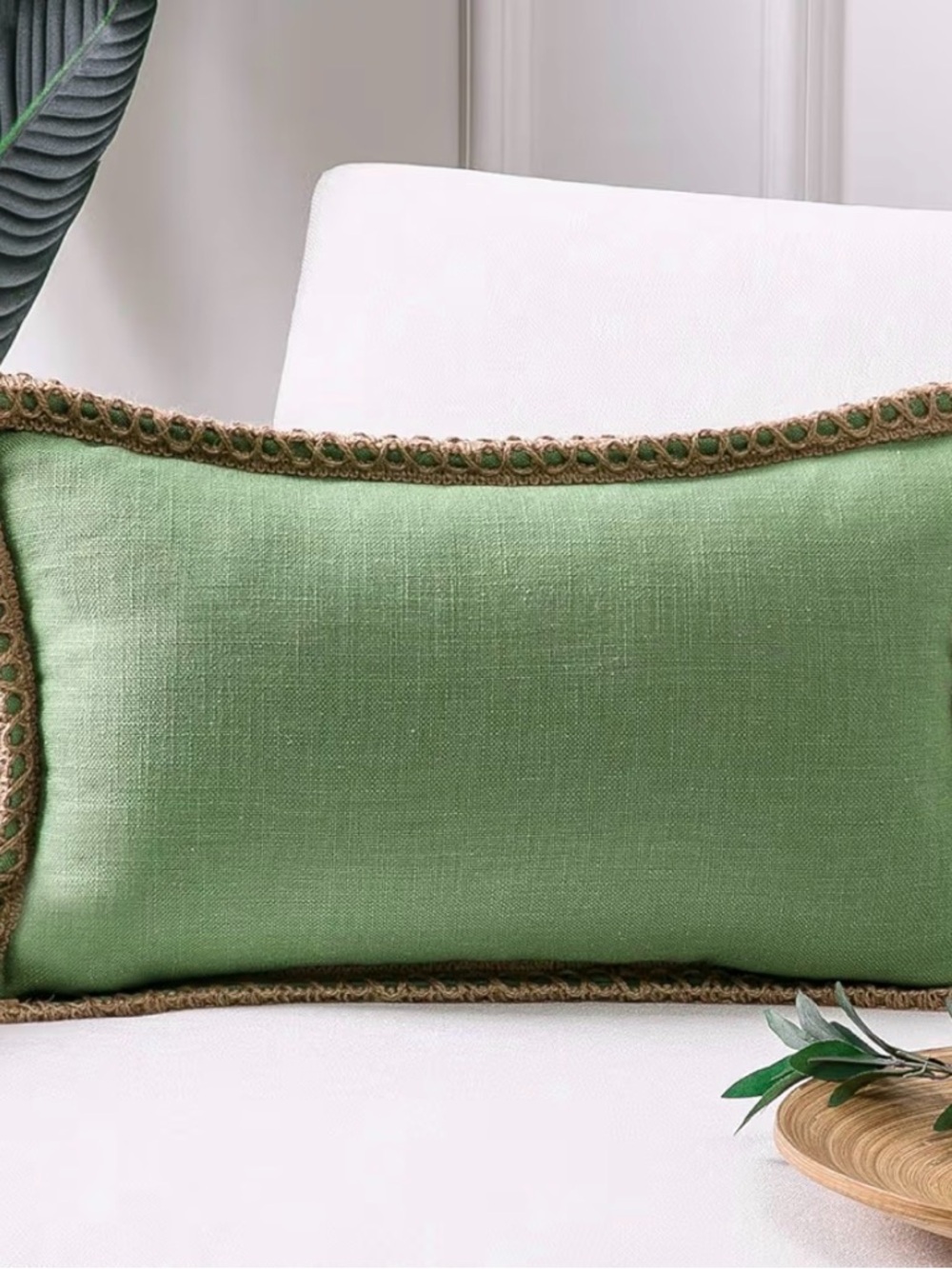 NWOT Set of 2 Phantoscope Farmhouse Burlap Linen Throw‎ Pillow Covers 20x12